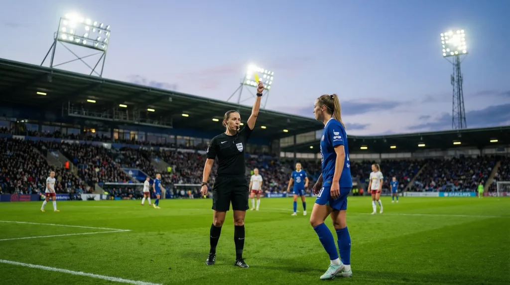 Wedden op kaarten en overtredingen bij Champions League Vrouwen wedstrijden