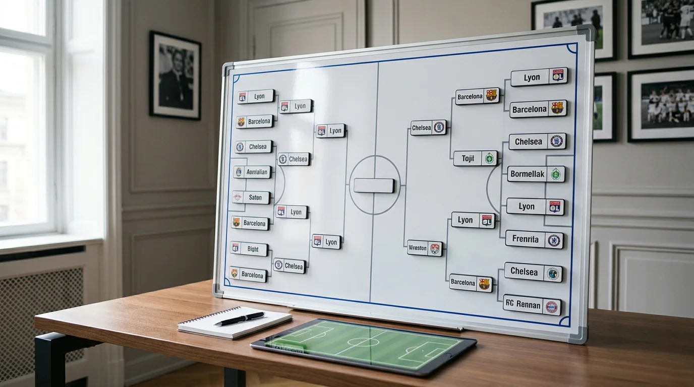 Overzicht van het nieuwe UWCL league phase format met 18 teams